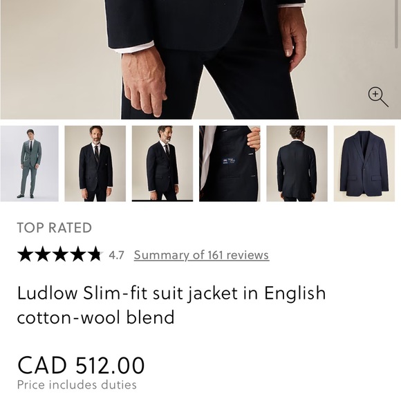 Ludlow Slim-fit suit jacket in English cotton-wool blend - Picture 4 of 14